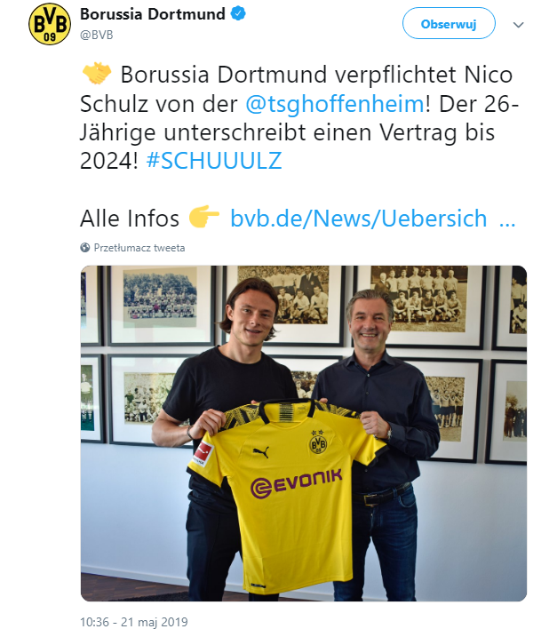 BUM! BVB potwierdza pierwszy transfer